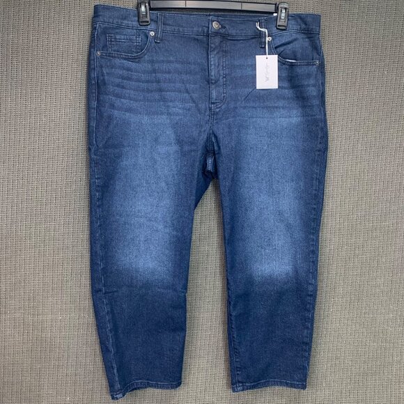 Jessica Simpson Aster Womens Size 18WS Dark Wash High Rise Slim Straight Jeans - Picture 1 of 10